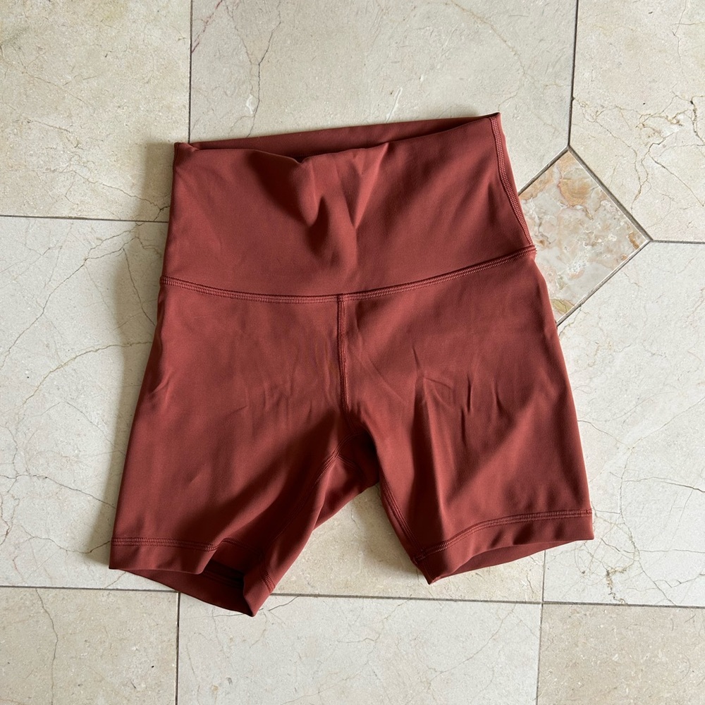 lululemon Align™ High-Rise Short 6" in rust